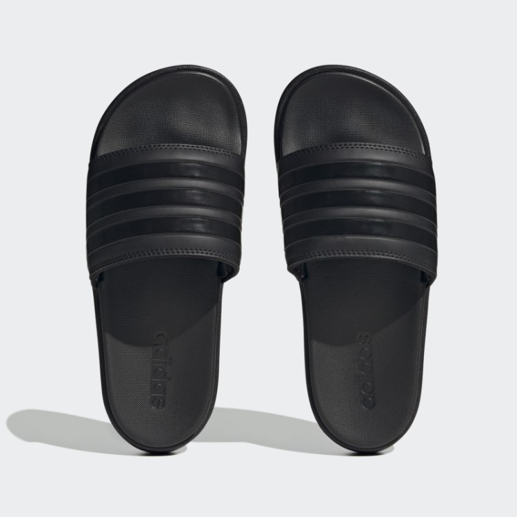 Slides Plataforma Adilette Preta Adidas