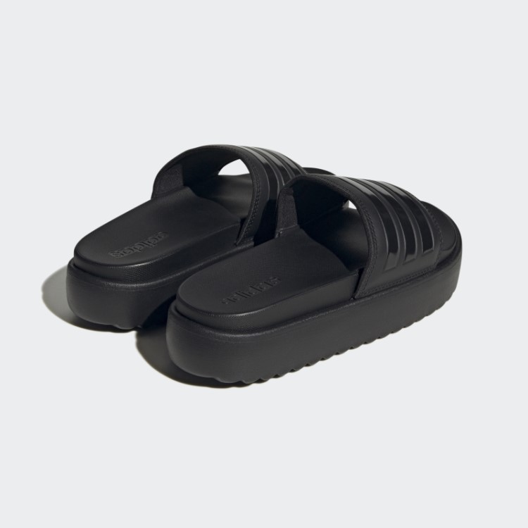 Slides Plataforma Adilette Preta Adidas