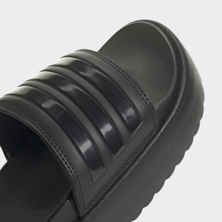 Slides Plataforma Adilette Preta Adidas