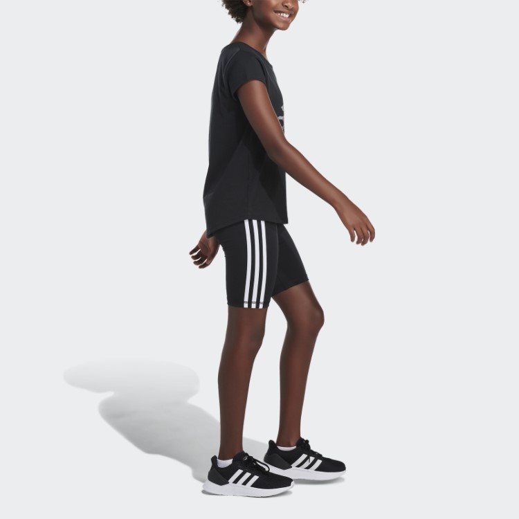 Bermuda Bike Preta Adidas Com As 3 Listras
