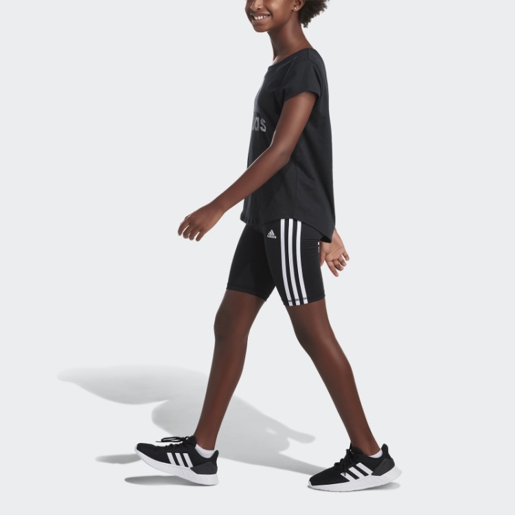 Bermuda Bike Preta Adidas Com As 3 Listras