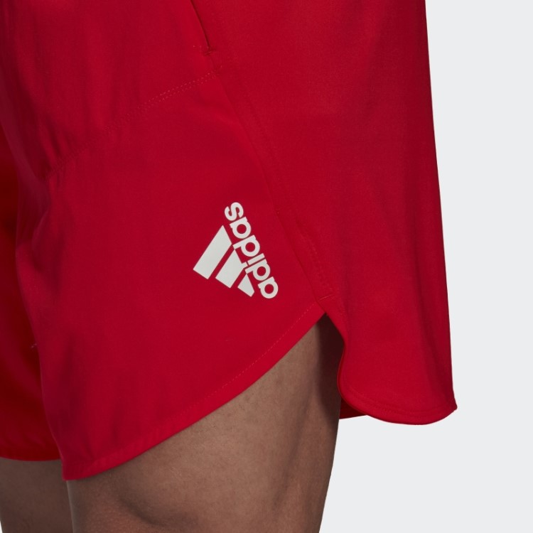 Adidas Vermelho Projetado Para Calções De Treino