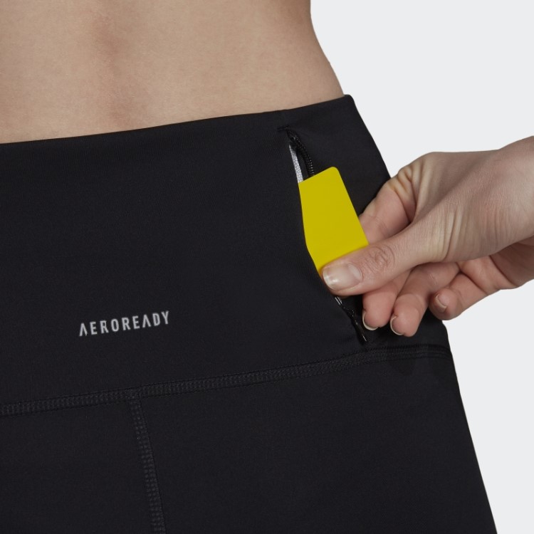 Leggings De Corrida 3/4 Da The Run Adidas Pretas