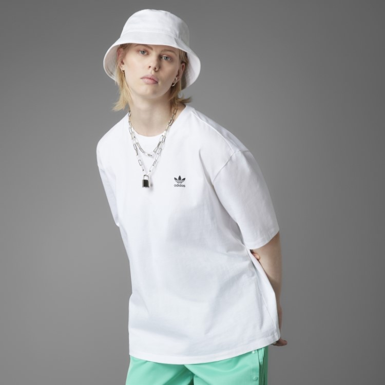 Camiseta Com Estampa Solta Sempre Original Adidas Branca
