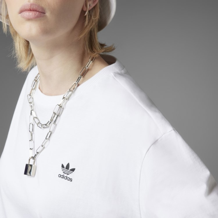 Camiseta Com Estampa Solta Sempre Original Adidas Branca