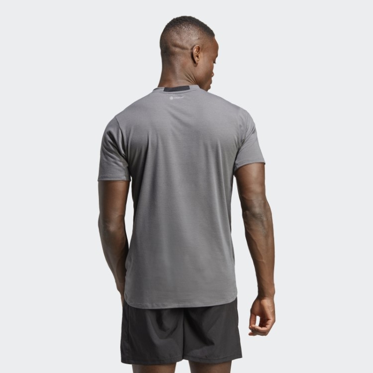 Camiseta Adidas Cinza Projetada Para Treino