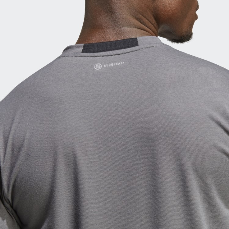 Camiseta Adidas Cinza Projetada Para Treino