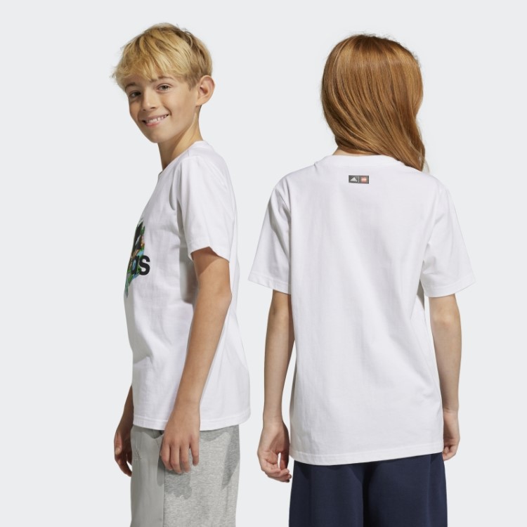 Camiseta Adidas X Lego Com Estampa Fashion Branca