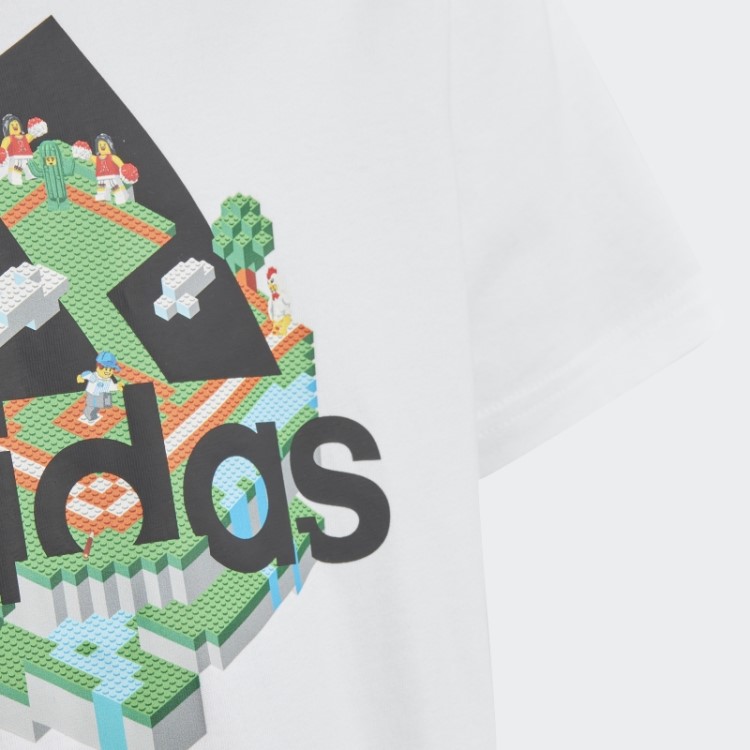 Camiseta Branca Fashion Adidas X Lego