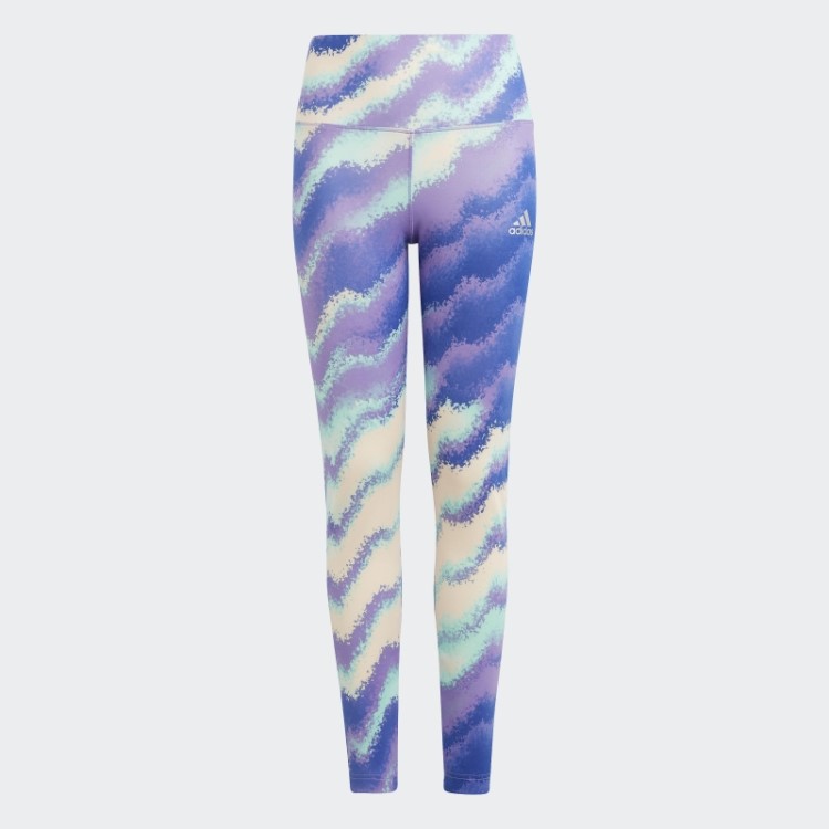 Legging Cintura Alta Estampada Dance Aeroready Laranja Adidas
