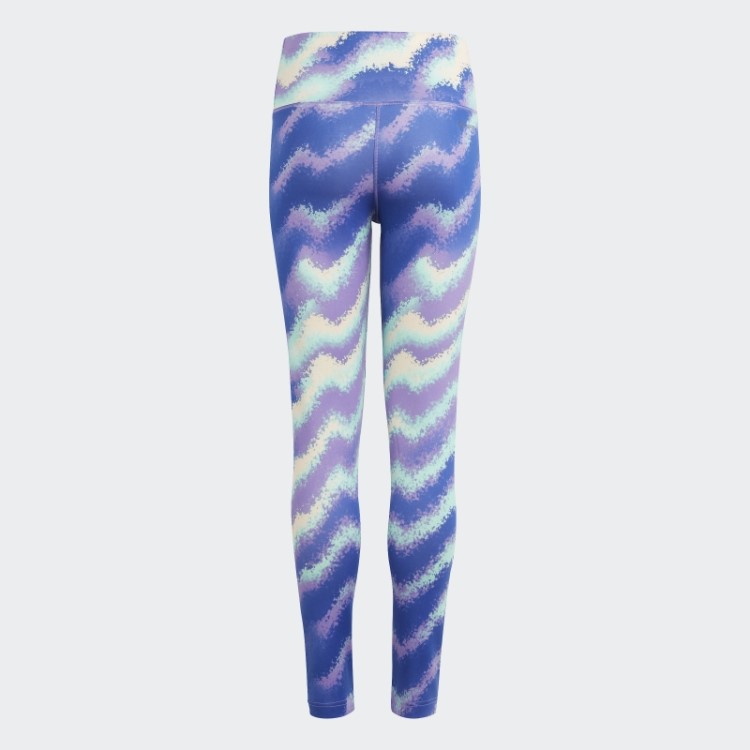 Legging Cintura Alta Estampada Dance Aeroready Laranja Adidas