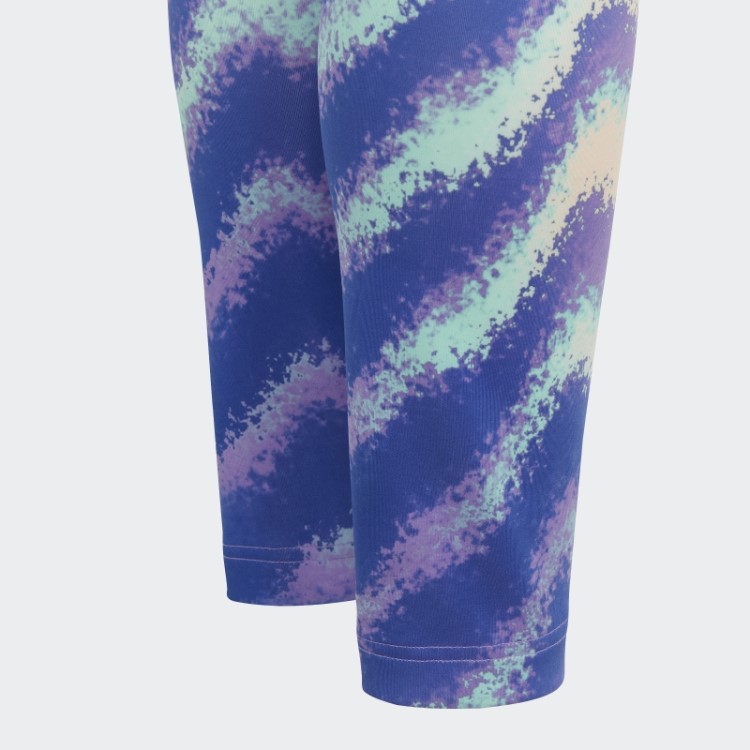 Legging Cintura Alta Estampada Dance Aeroready Laranja Adidas
