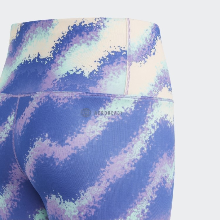 Legging Cintura Alta Estampada Dance Aeroready Laranja Adidas