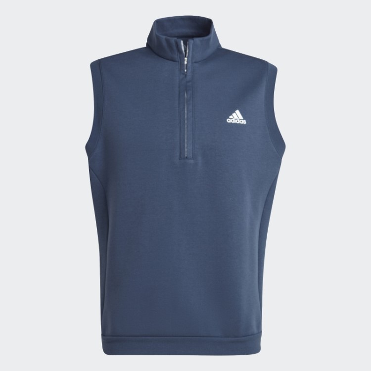 Colete Adidas Azul Marinho Autêntico Com Zíper 1/4