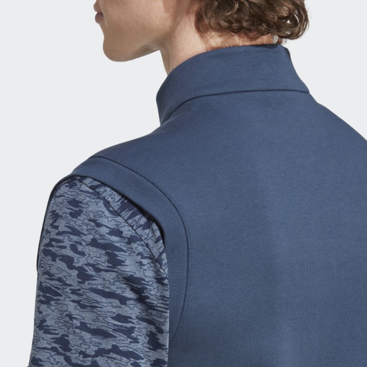 Colete Adidas Azul Marinho Autêntico Com Zíper 1/4