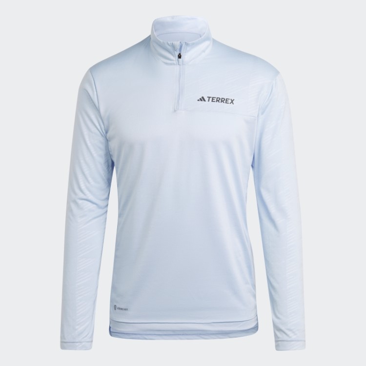 Blusa Manga Longa Adidas Blue Dawn Terrex Multi Zíper