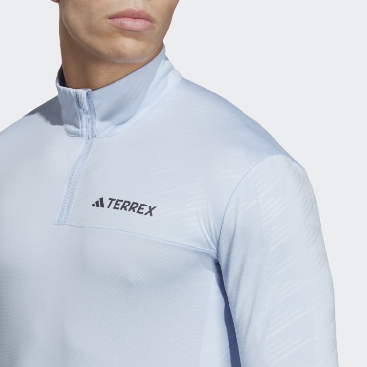 Blusa Manga Longa Adidas Blue Dawn Terrex Multi Zíper