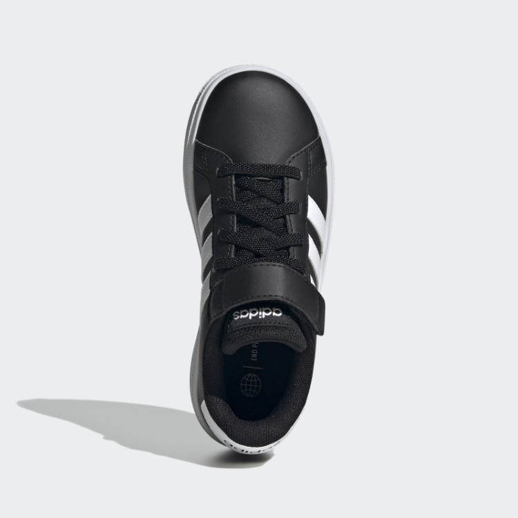 Adidas Grand Court Elástico Renda E Top Strap Shoes Branco