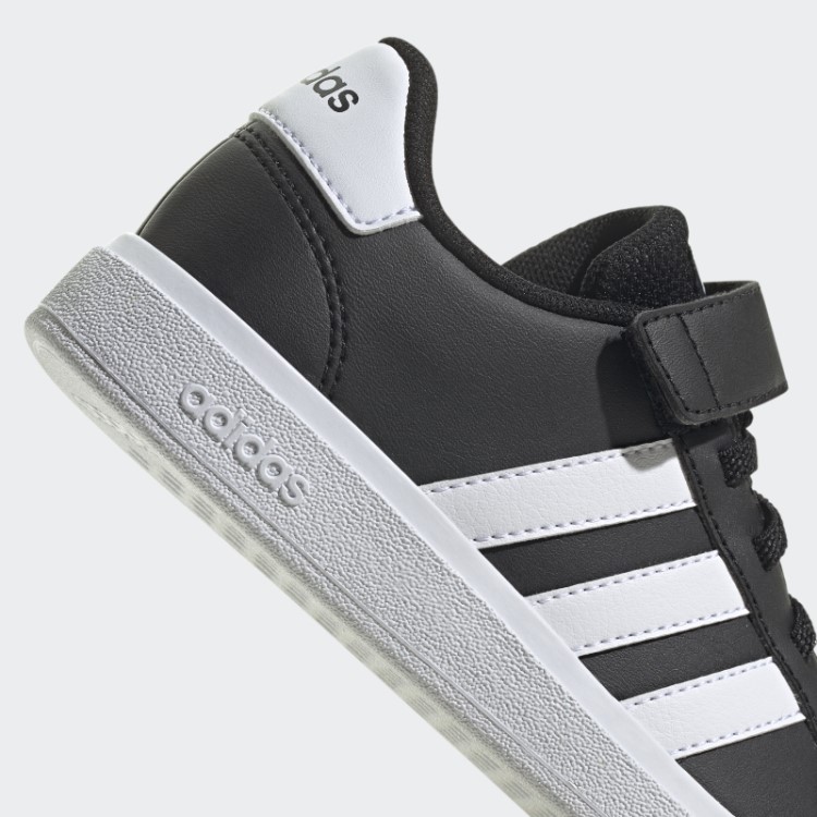 Adidas Grand Court Elástico Renda E Top Strap Shoes Branco