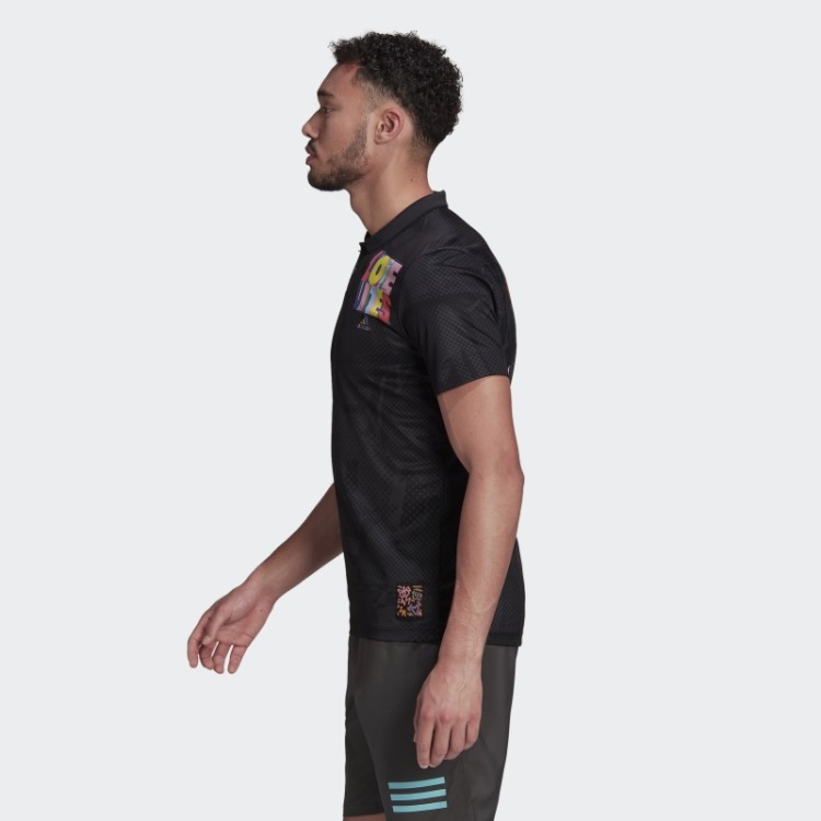 Adidas Tênis Freelift Pride Pack Camisa Polo Preta