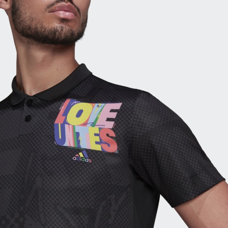 Adidas Tênis Freelift Pride Pack Camisa Polo Preta