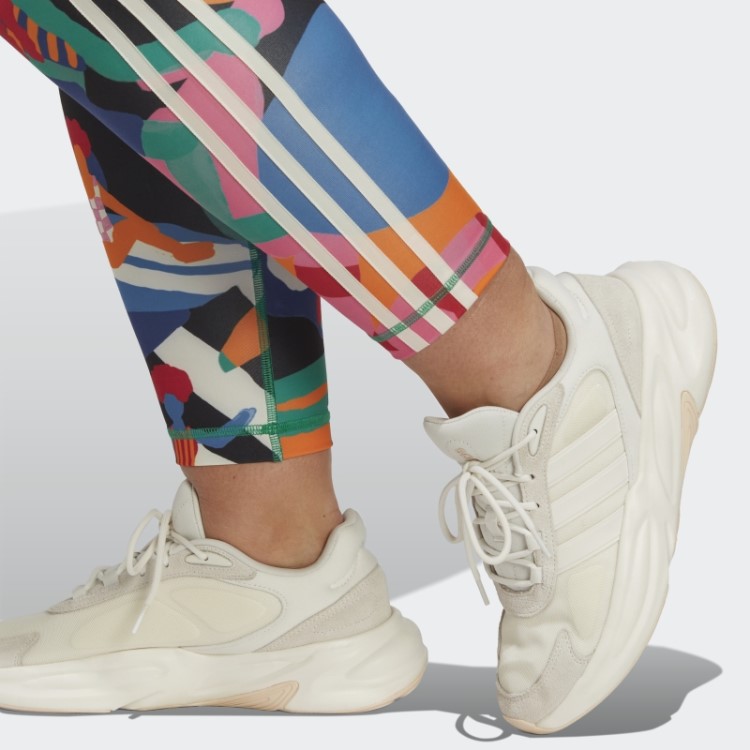 Meia-calça Adidas X Farm Rio 7/8 (plus Size) Moda Verde Ousada