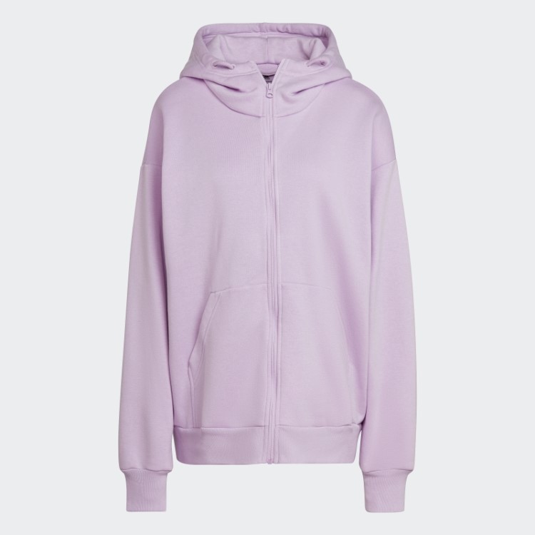 Adidas Studio Lounge Moletom De Lã Com Zíper Lilás