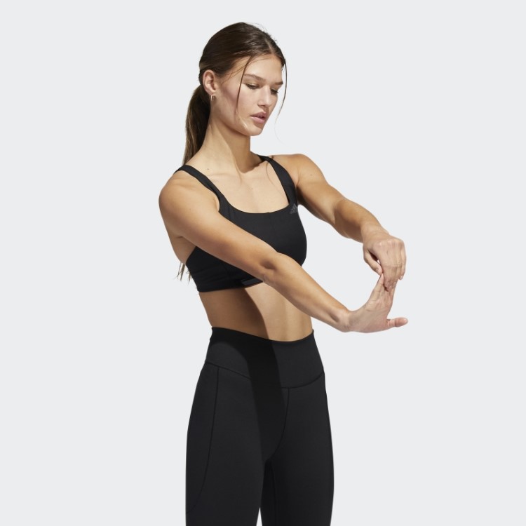 Sutiã De Suporte Médio Coreflow Adidas Preto