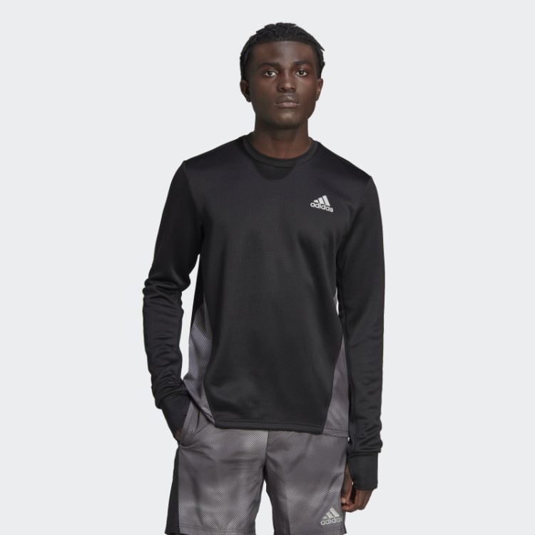Adidas Own The Run Color Block Moletom Cinza