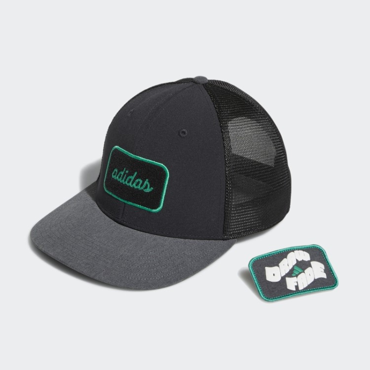 Boné Adidas Preto Dois Em Um Com Patch Removível