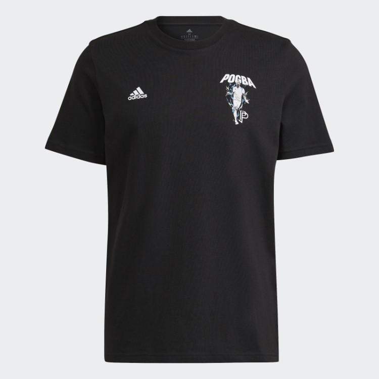 Pogba Camiseta Com ícone De Futebol Preto Adidas