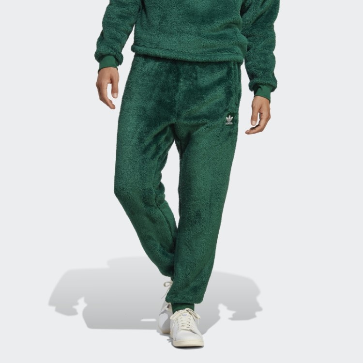 Adidas Essentials+ Calça De Moletom Fofinha Verde Escuro