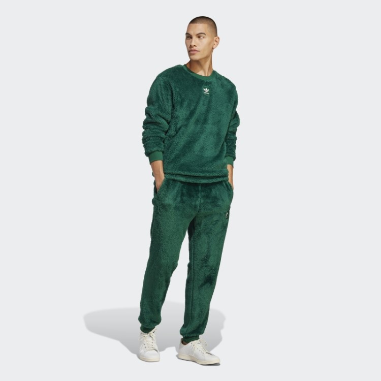 Adidas Essentials+ Calça De Moletom Fofinha Verde Escuro