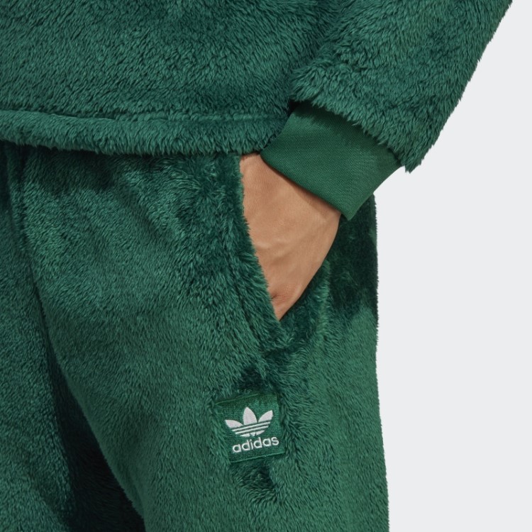 Adidas Essentials+ Calça De Moletom Fofinha Verde Escuro