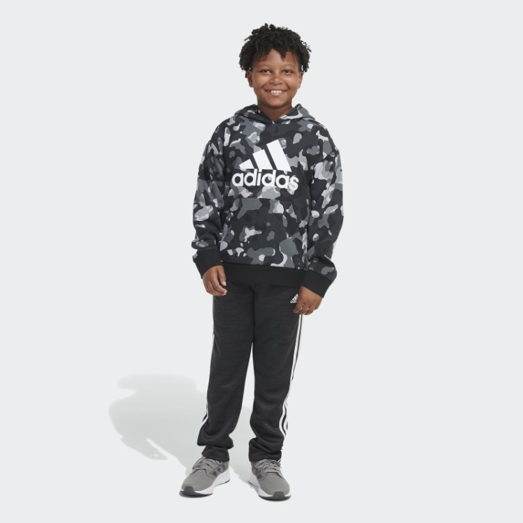 Moletom Adidas Camuflado Preto Com Capuz Allover (tamanho Estendido)