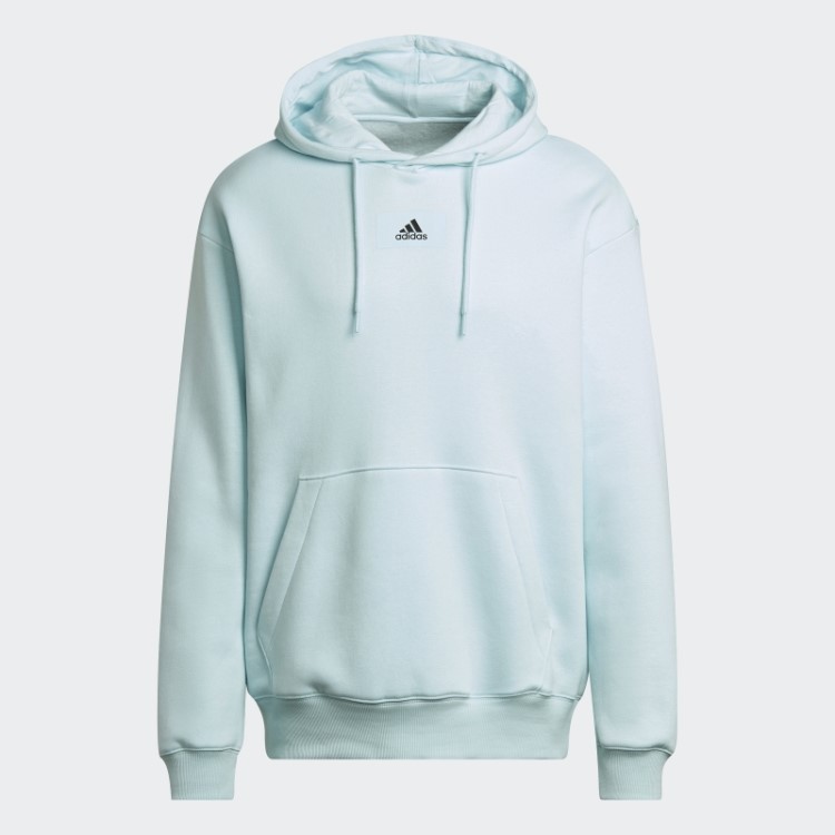 Essentials FeelVivid Moletom De Lã De Algodão Ombros Caídos Azul Adidas