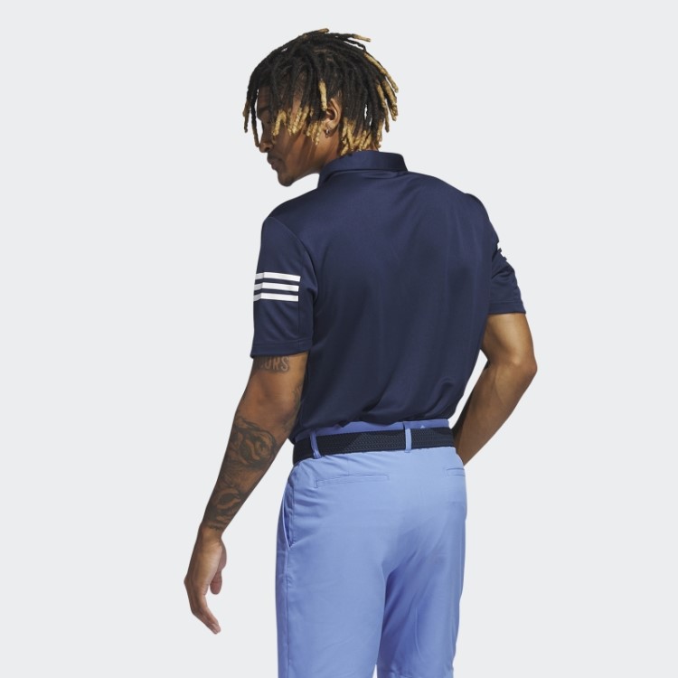 Camisa Polo Com As 3 Listras Adidas Navy