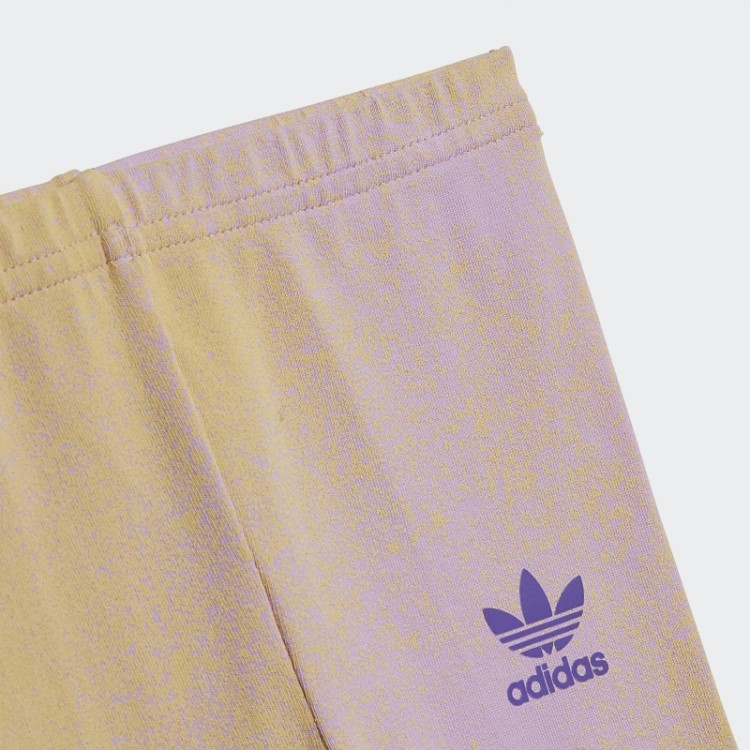 Conjunto De Tripulação Lilás Com Logotipo Gráfico Adidas