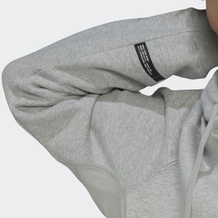 Moletom De Lã Adidas Cinza Médio