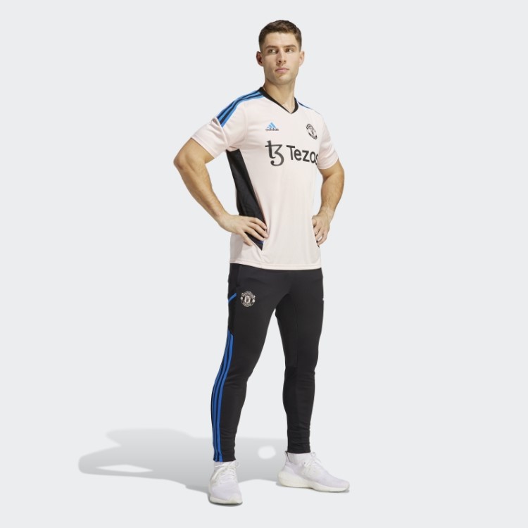 Adidas Manchester United Condivo 22 Calças De Treinamento De Treinamento Azul Brilhante Elegante