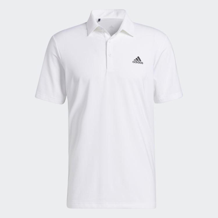 Ultimate365 Camisa Polo Branca Lisa No Peito Esquerdo Adidas