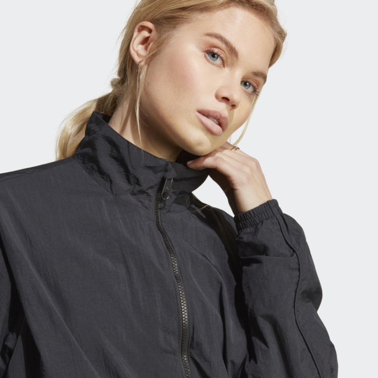 Jaqueta Preta Premium Essentials De Nylon Adidas