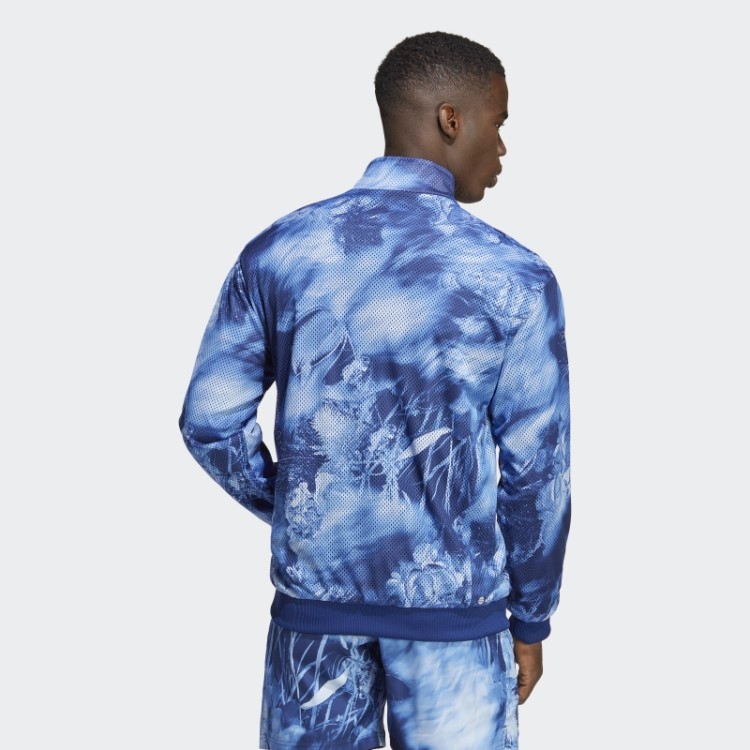 Jaqueta De Tênis Tecido Stretch Adidas Victory Blue Melbourne