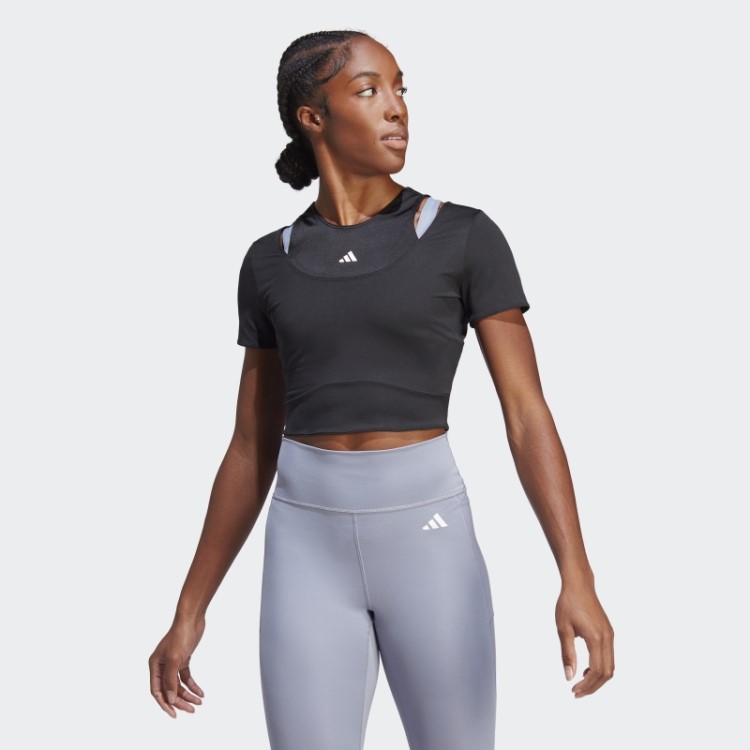 Camiseta De Treino Preta Adidas Hiit Aeroready