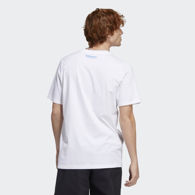 Camiseta Manga Curta Mettz World Peeps Branca Adidas