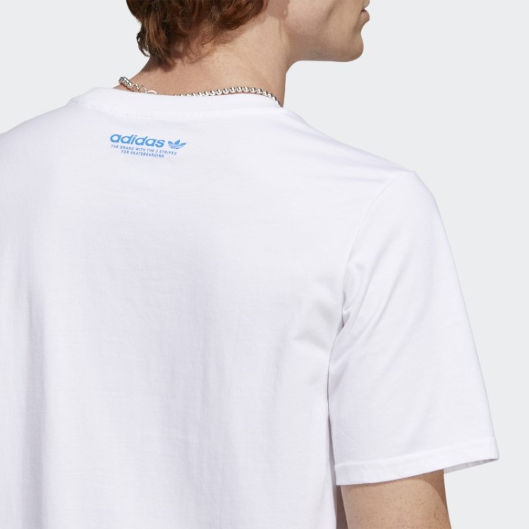 Camiseta Manga Curta Mettz World Peeps Branca Adidas