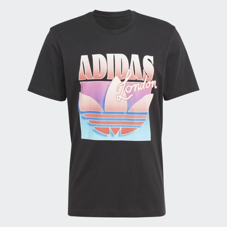 Camiseta Da Marca Key City London Adidas Preta