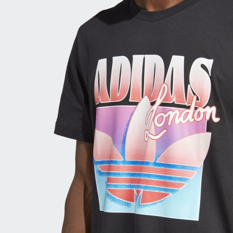 Camiseta Da Marca Key City London Adidas Preta
