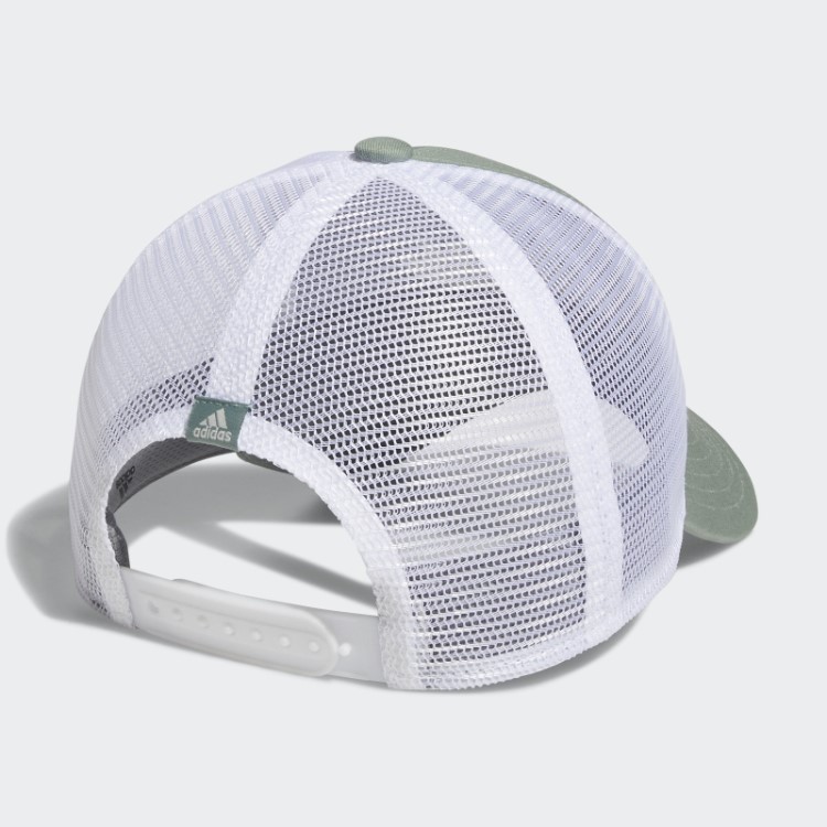 Chapéu De Caminhoneiro De Malha Adidas Prata