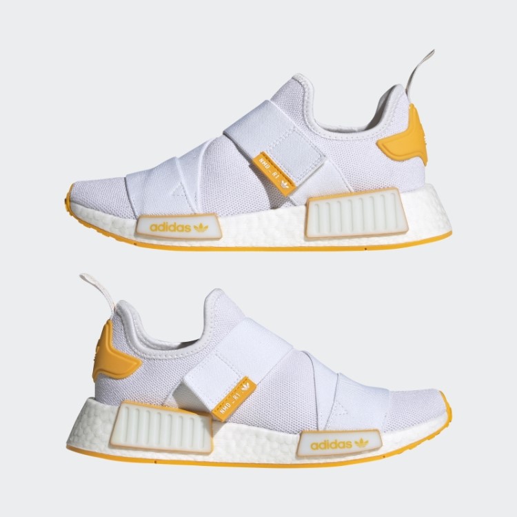 Tênis Branco Adidas Nmd-r1 Com Tiras